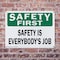 Signmission Safety Culture Sign, 10 in Width, Plastic, Rectangle OS-2PACK-CL-P-710-L-20009 - alternate 4